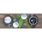 Tacâmuri de servicii complete din design modern din oțel negru 24 bucăți - Calamo Viadurini