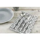 Tacâmuri de servicii complete din design modern din oțel negru 24 bucăți - Calamo Viadurini