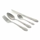 Tacâmuri cu servicii complete din 24 de piese din oțel satinat - Fantasiapos1 Viadurini