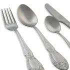 Tacâmuri cu servicii complete din 24 de piese din oțel satinat - Fantasiapos1 Viadurini