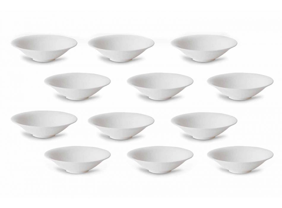 Serviciu de cupe cu fructe albe sau înghețată 12 piese de design elegant - Doriana Viadurini