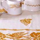 Serviciu de mic dejun pentru lenjerie cu o singură bucată artizanală - mărci Viadurini