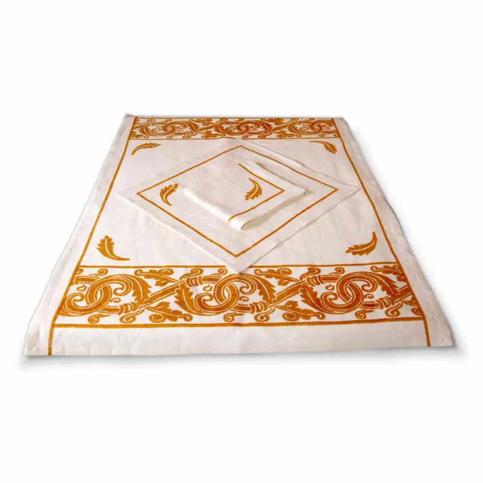 Serviciu de mic dejun pentru lenjerie cu o singură bucată artizanală - mărci Viadurini