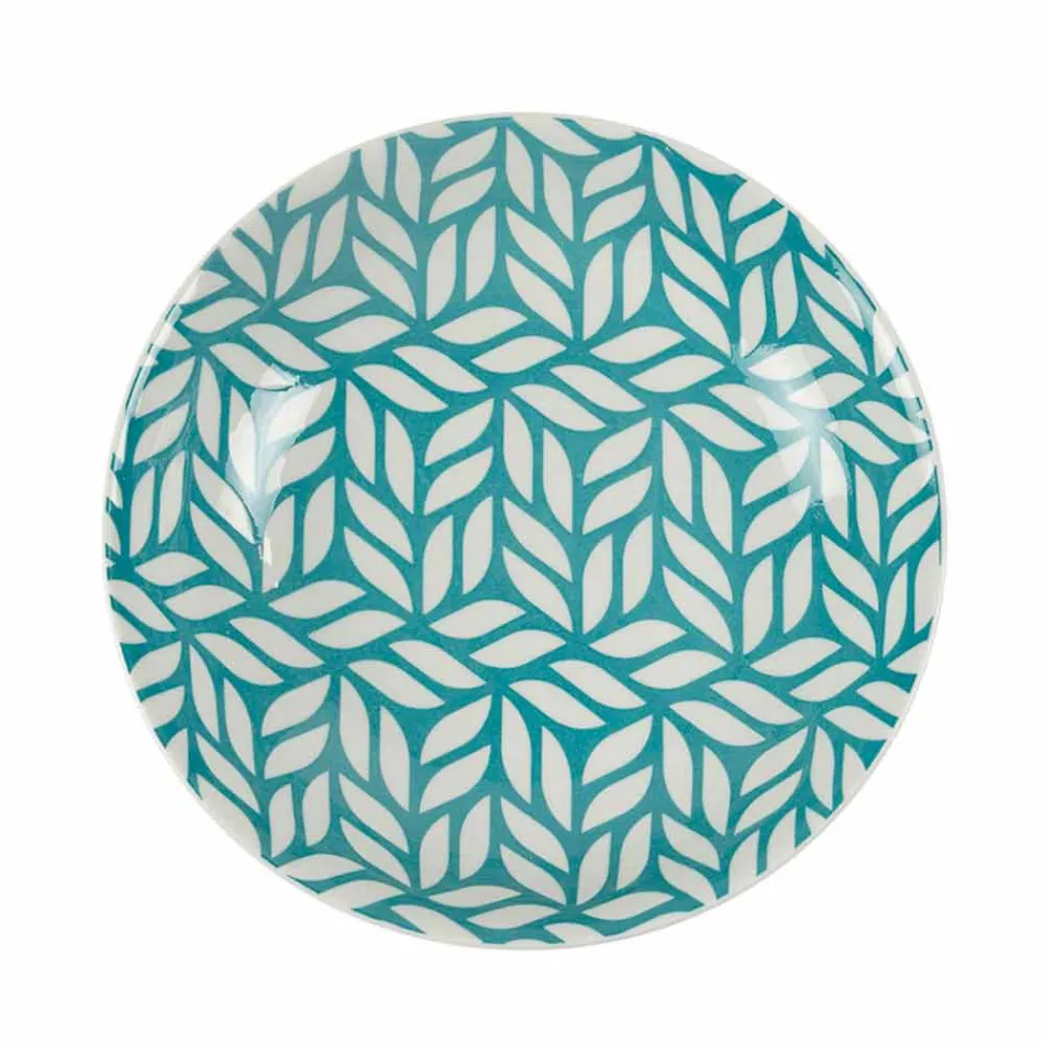 Serviciu complet de masă în porțelan colorat 18 bucăți - Indonezia Viadurini