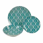 Serviciu complet de masă în porțelan colorat 18 bucăți - Indonezia Viadurini