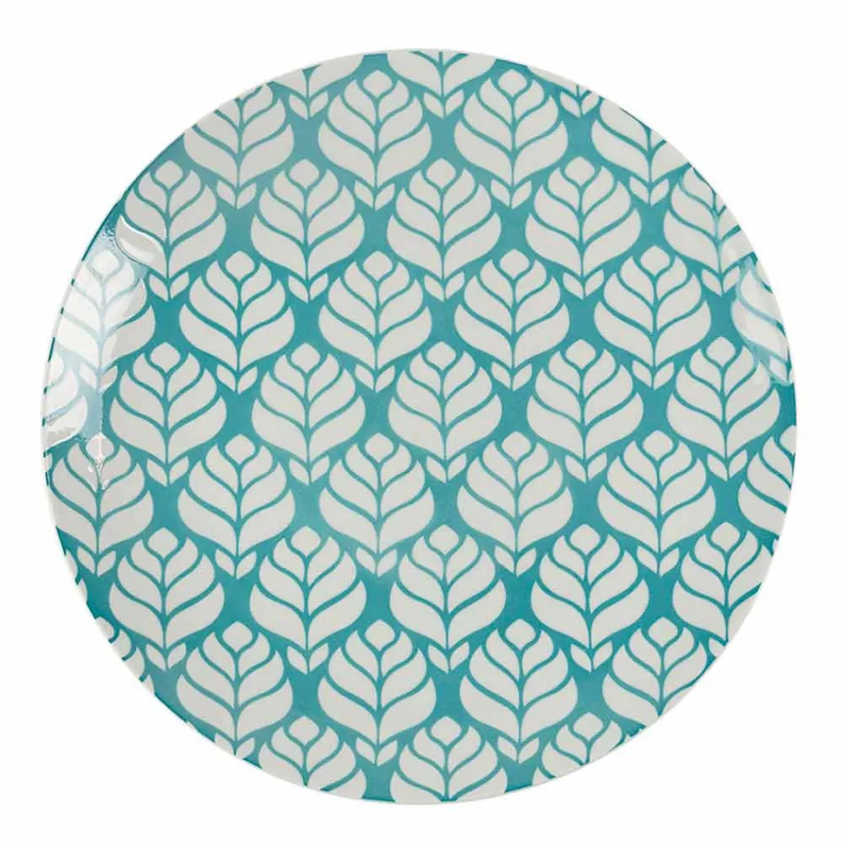 Serviciu complet de masă în porțelan colorat 18 bucăți - Indonezia Viadurini