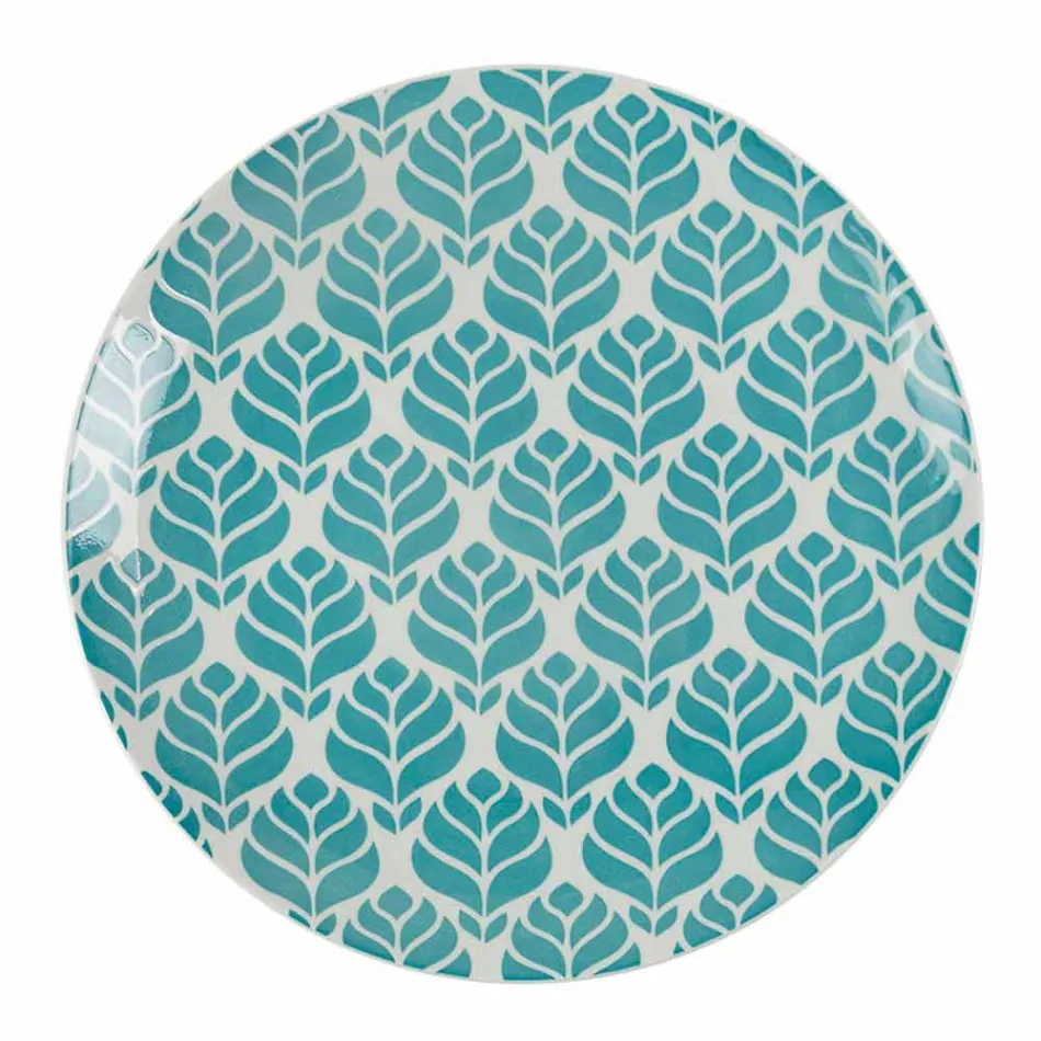 Serviciu complet de masă în porțelan colorat 18 bucăți - Indonezia Viadurini