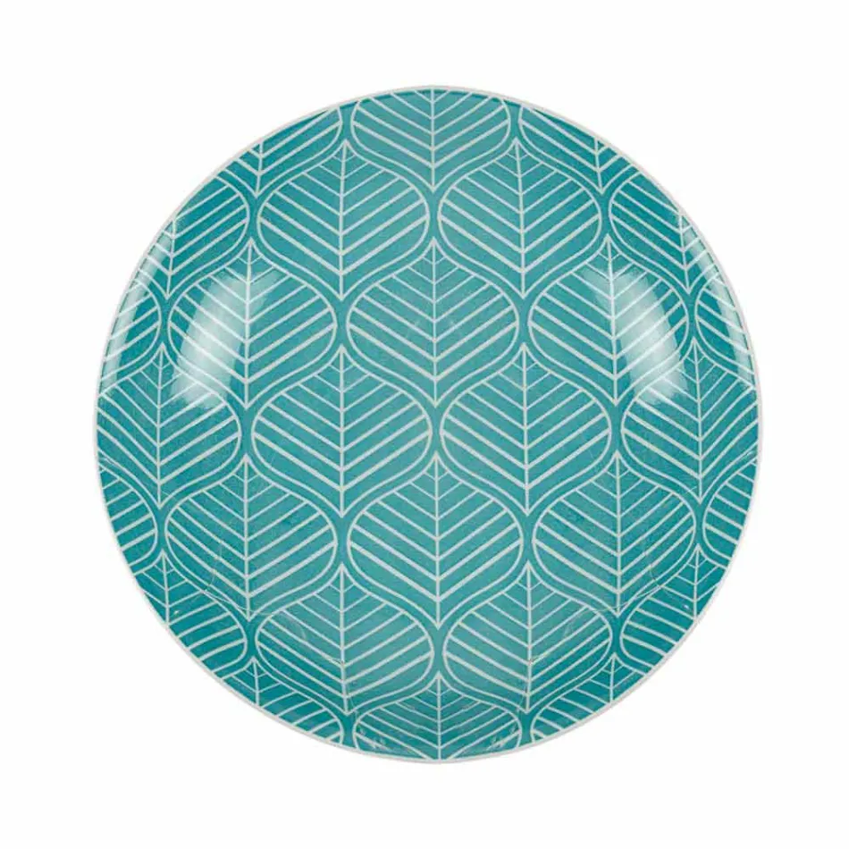 Serviciu complet de masă în porțelan colorat 18 bucăți - Indonezia Viadurini