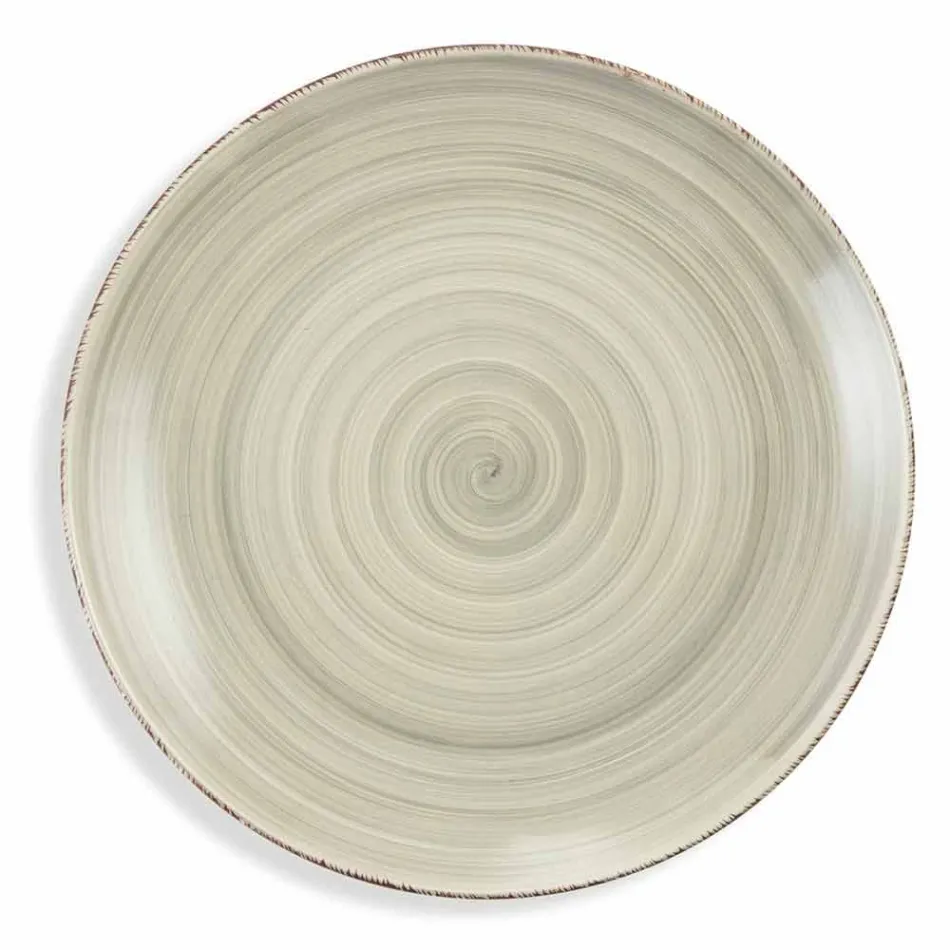 Vase de masă cu plăci colorate 18 piese în gresie modernă - Abruzzo Viadurini