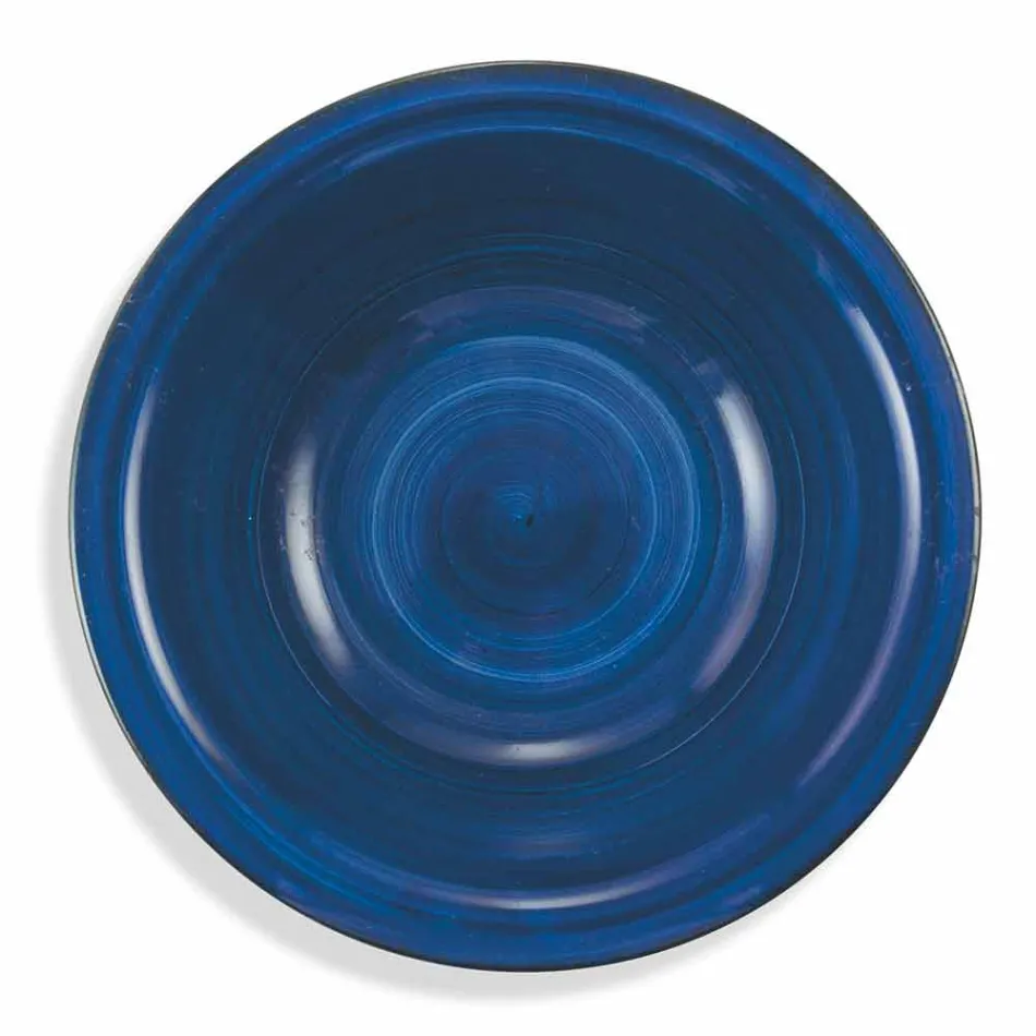 Vase de masă cu plăci colorate 18 piese în gresie modernă - Abruzzo Viadurini