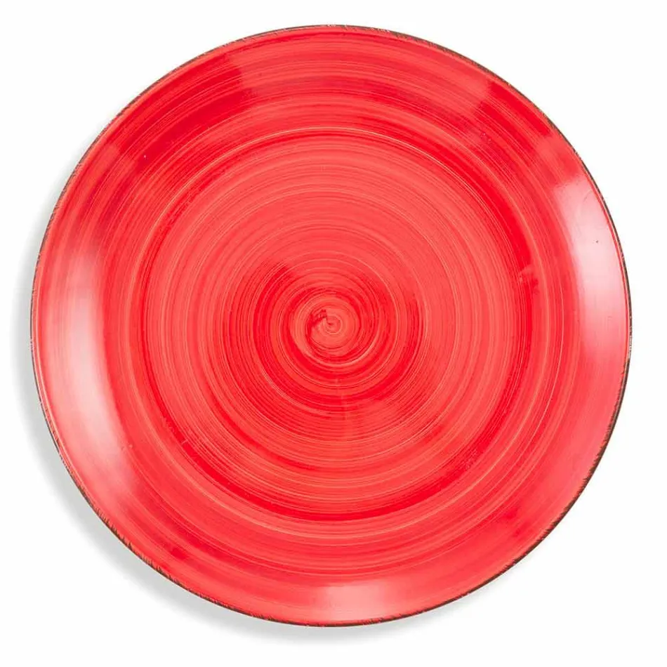 Vase de masă cu plăci colorate 18 piese în gresie modernă - Abruzzo Viadurini