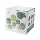 Set de veselă Placi colorate Design 18 piese complete - Osteria Viadurini