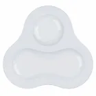 Set complet de ceai Design modern în porțelan alb 14 bucăți - Telescop Viadurini