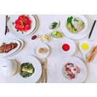 Set complet de ceai Design modern în porțelan alb 14 bucăți - Telescop Viadurini