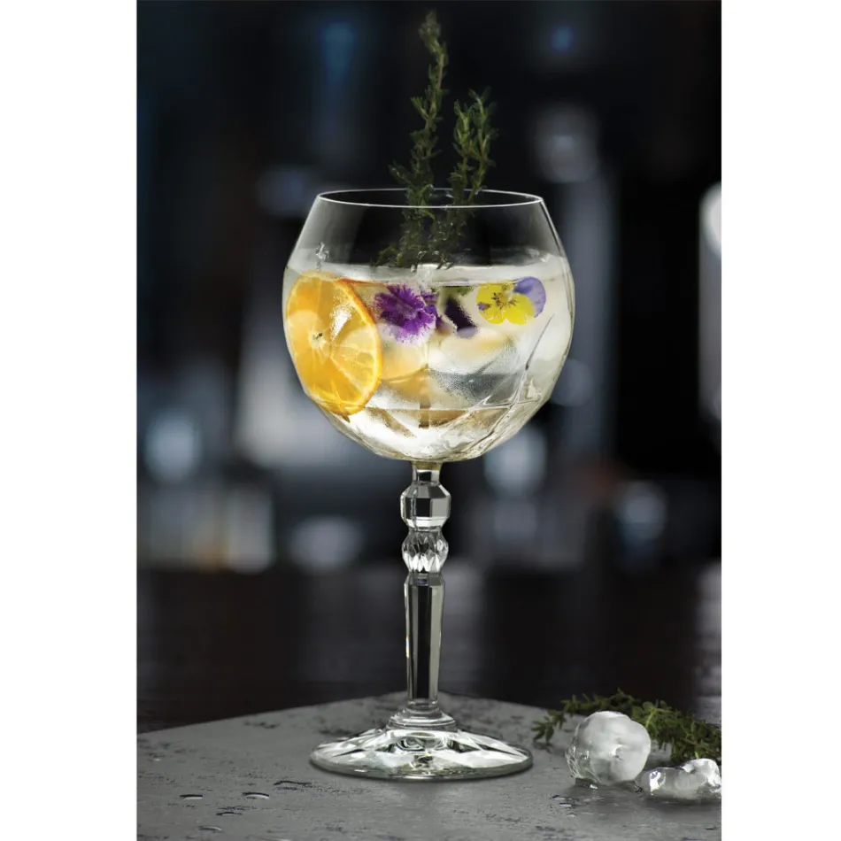 Serviciu de sticlă de cocktail Gin Tonic în Eco Crystal 12 buc - Bromeo Viadurini
