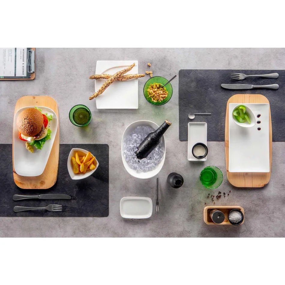 Seturi de felii moderne de aperitiv din porțelan 36 bucăți - Nalah Viadurini