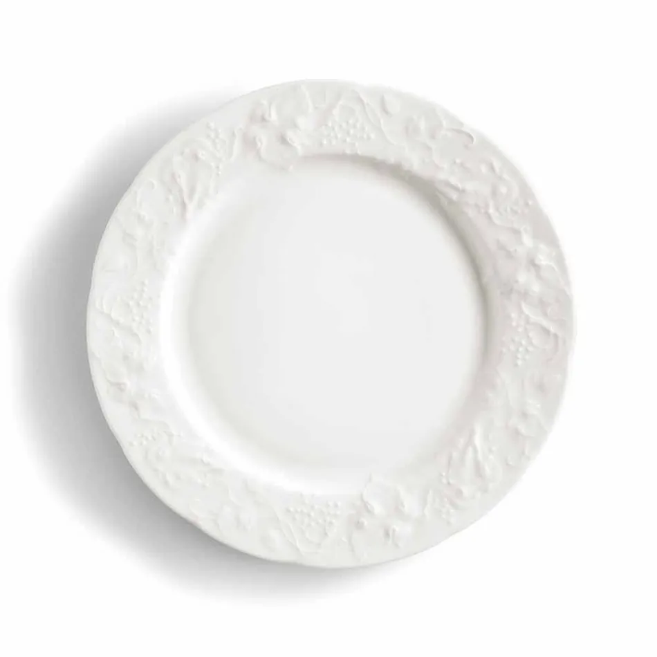 Set de 27 de plăci de design elegante din porțelan alb - Gimignano Viadurini