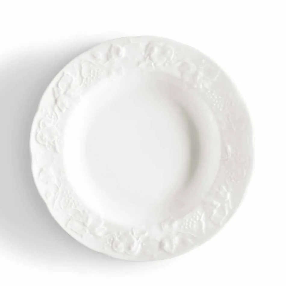 Set de 27 de plăci de design elegante din porțelan alb - Gimignano Viadurini