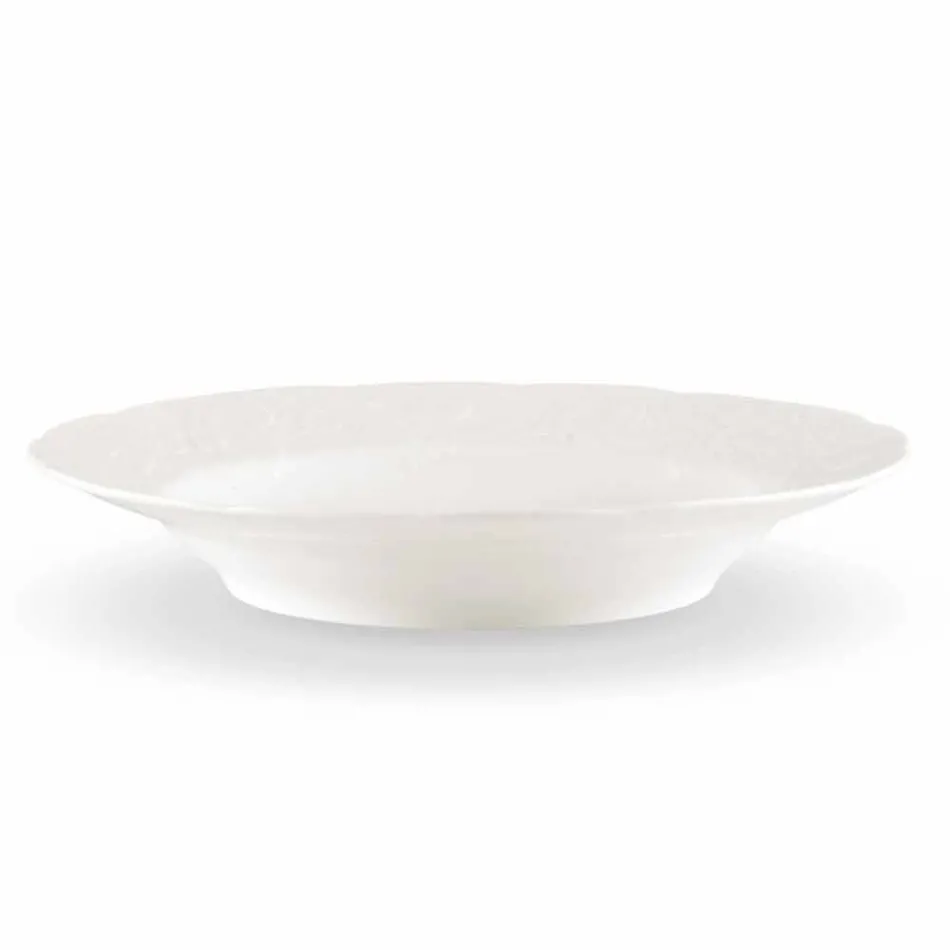 Set de 27 de plăci de design elegante din porțelan alb - Gimignano Viadurini
