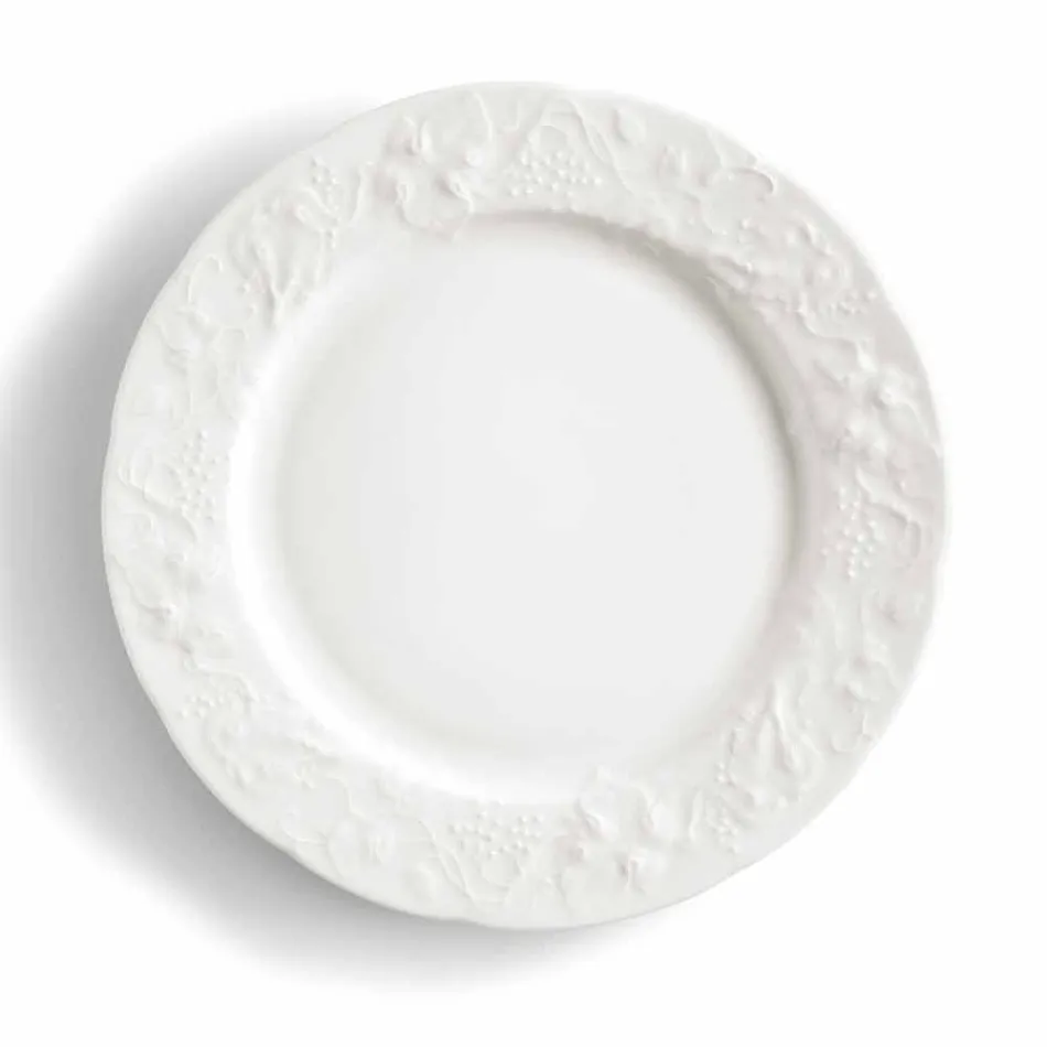 Set de 27 de plăci de design elegante din porțelan alb - Gimignano Viadurini