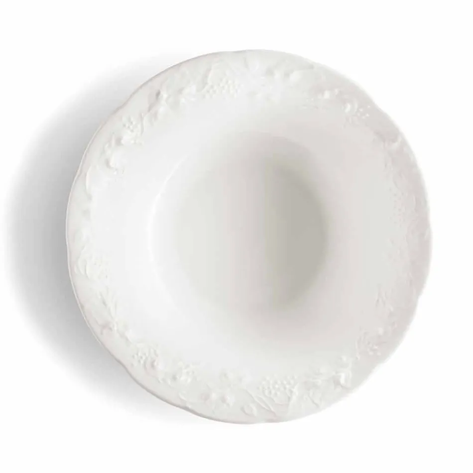 Set de 27 de plăci de design elegante din porțelan alb - Gimignano Viadurini