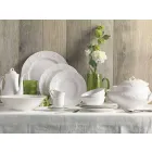 Set de 27 de plăci de design elegante din porțelan alb - Gimignano Viadurini