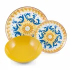 Set complet de produse de masă colorate și moderne de masă 18 piese - Cefalu Viadurini