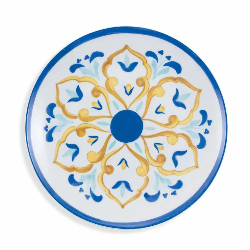 Set complet de produse de masă colorate și moderne de masă 18 piese - Cefalu Viadurini