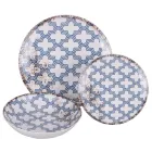 Serviciu de cină din porțelan din 18 piese în 2 finisaje diferite - Jamais Viadurini