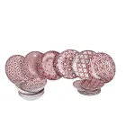 Serviciu de cină din porțelan din 18 piese în 2 finisaje diferite - Jamais Viadurini