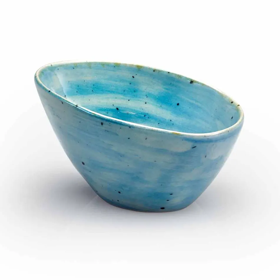 Serviciul de 12 bucăți de aperitiv pentru piese în gresie colorată de design modern - Simba Viadurini