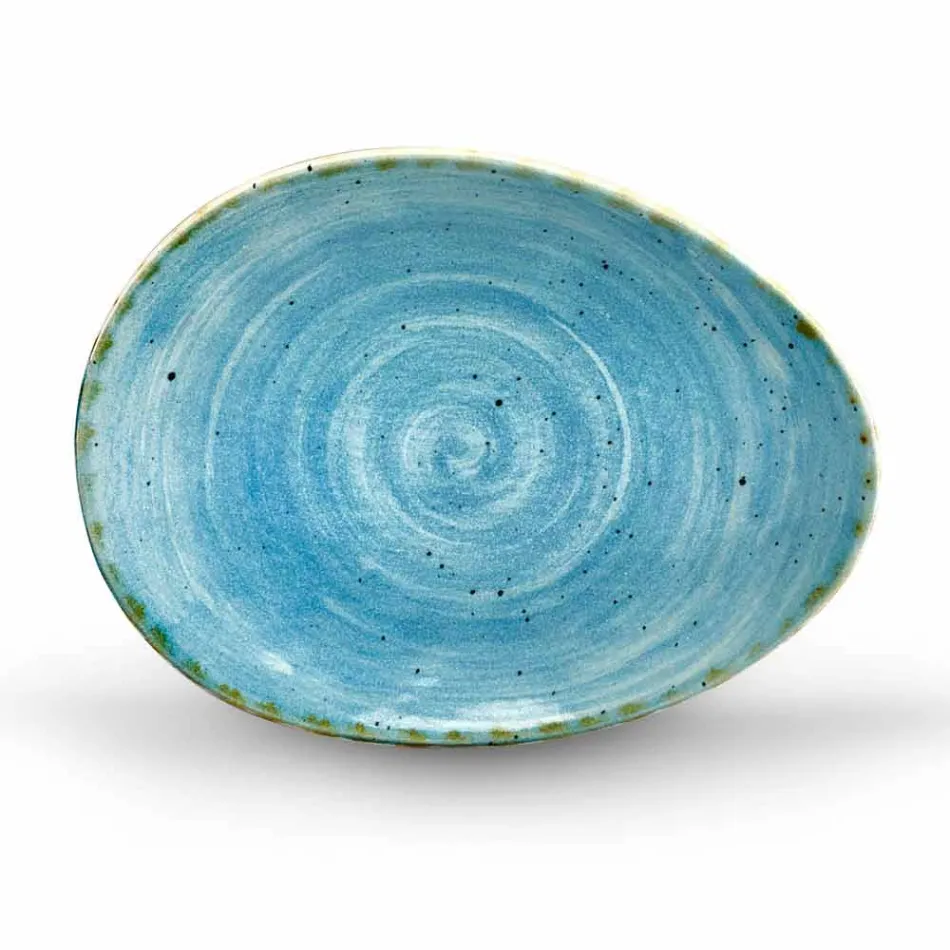 Serviciul de 12 bucăți de aperitiv pentru piese în gresie colorată de design modern - Simba Viadurini