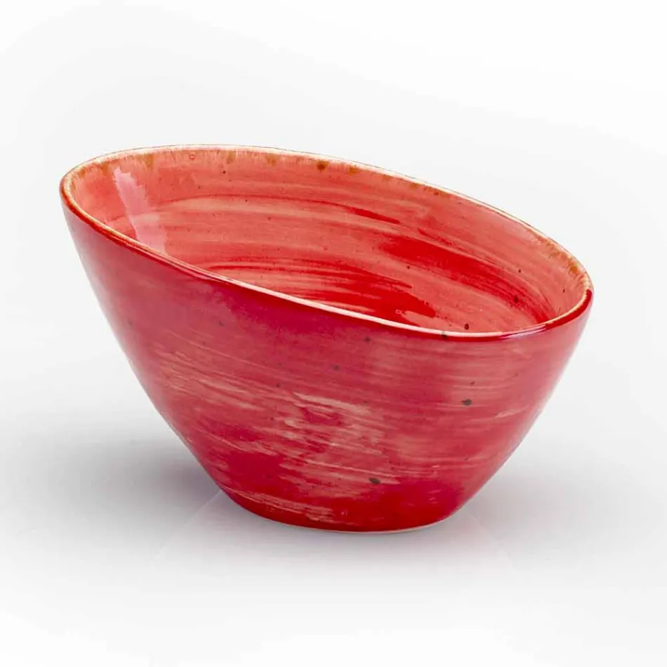 Serviciul de 12 bucăți de aperitiv pentru piese în gresie colorată de design modern - Simba Viadurini