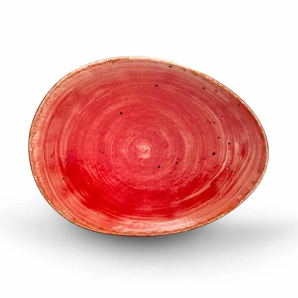 Serviciul de 12 bucăți de aperitiv pentru piese în gresie colorată de design modern - Simba Viadurini