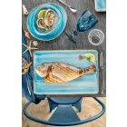 Serviciul de 12 bucăți de aperitiv pentru piese în gresie colorată de design modern - Simba Viadurini