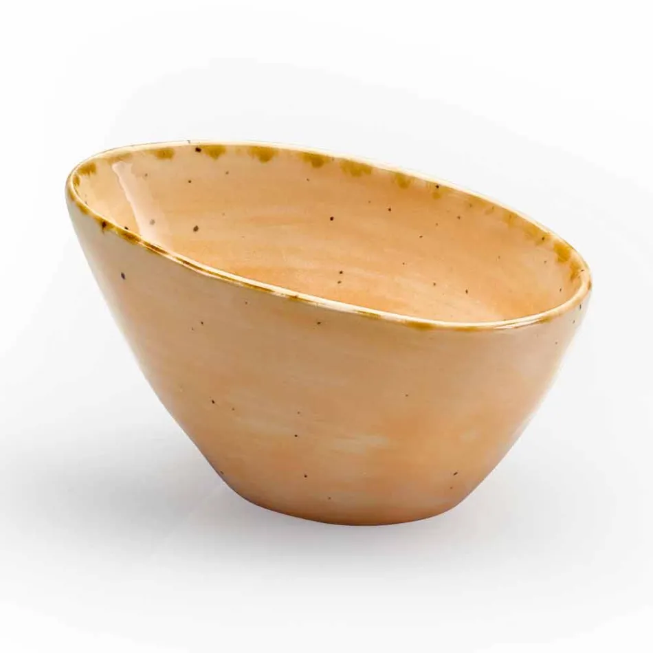 Serviciul de 12 bucăți de aperitiv pentru piese în gresie colorată de design modern - Simba Viadurini