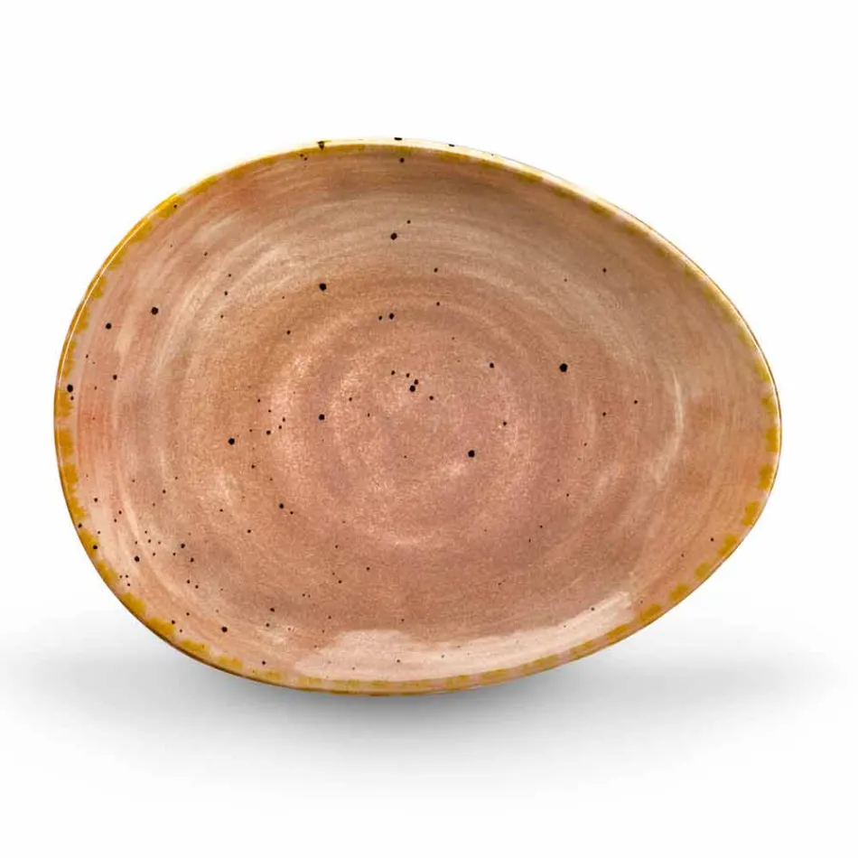 Serviciul de 12 bucăți de aperitiv pentru piese în gresie colorată de design modern - Simba Viadurini