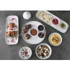 Set de farfurii de aperitiv din porțelan de design modern 8 bucăți - Galatino Viadurini