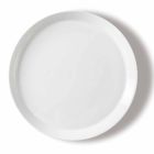 Set elegant de placă de cină din 18 piese din porțelan alb, design elegant - Egle Viadurini