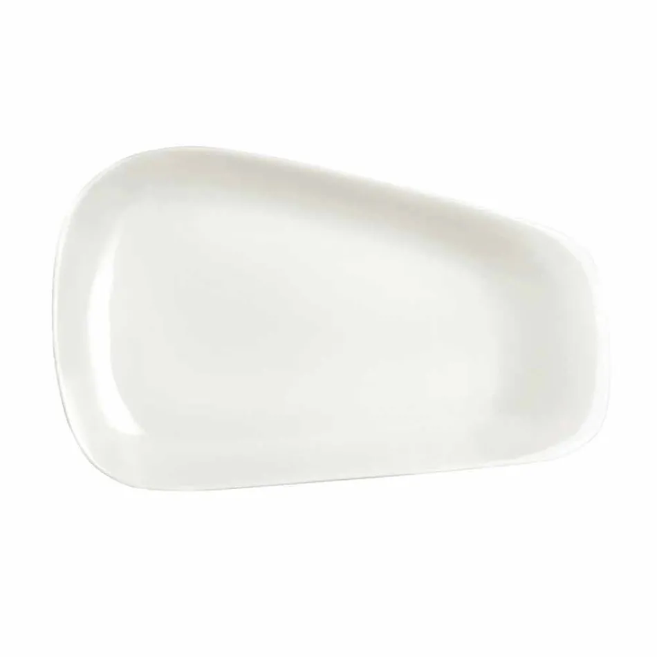 Cina albă de porțelan sau serviciu de mâncare - Nalah Viadurini