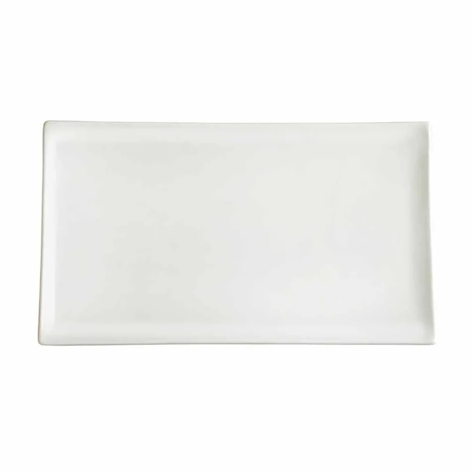 Cina albă de porțelan sau serviciu de mâncare - Nalah Viadurini