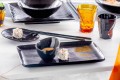 Dinnerware Set 28 bucăți de design modern complet din porțelan negru - Skar