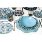 Dinnerware Set portelan modern de porțelan colorat 18 piese - Timesquare Viadurini