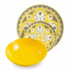 Serviciu de mâncăruri etnice în porțelan și gresie colorată și modernă din 18 piese - Fez Viadurini