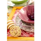 Serviciu de mâncăruri etnice în porțelan și gresie colorată și modernă din 18 piese - Fez Viadurini