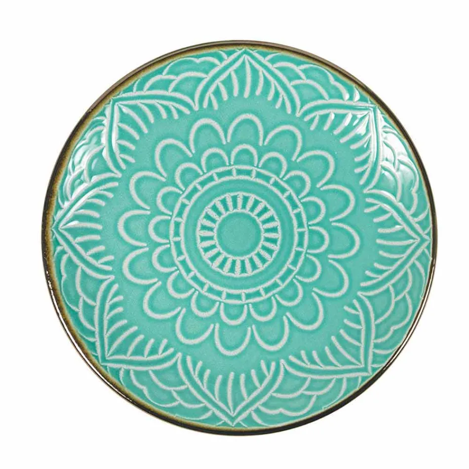 Serviciu de vase în Greutate tare Dolomită, Albastru deschis sau Albastru 18 bucăți - Arabă Viadurini