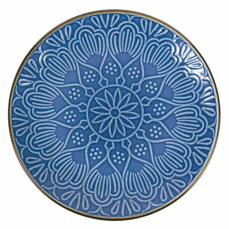 Serviciu de vase în Greutate tare Dolomită, Albastru deschis sau Albastru 18 bucăți - Arabă Viadurini