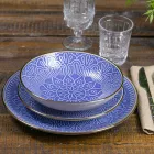 Serviciu de vase în Greutate tare Dolomită, Albastru deschis sau Albastru 18 bucăți - Arabă Viadurini