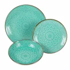 Serviciu de vase în Greutate tare Dolomită, Albastru deschis sau Albastru 18 bucăți - Arabă Viadurini