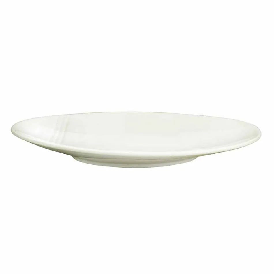 Set de veselă din porțelan alb, 23 piese Design modern și elegant - Nalah Viadurini